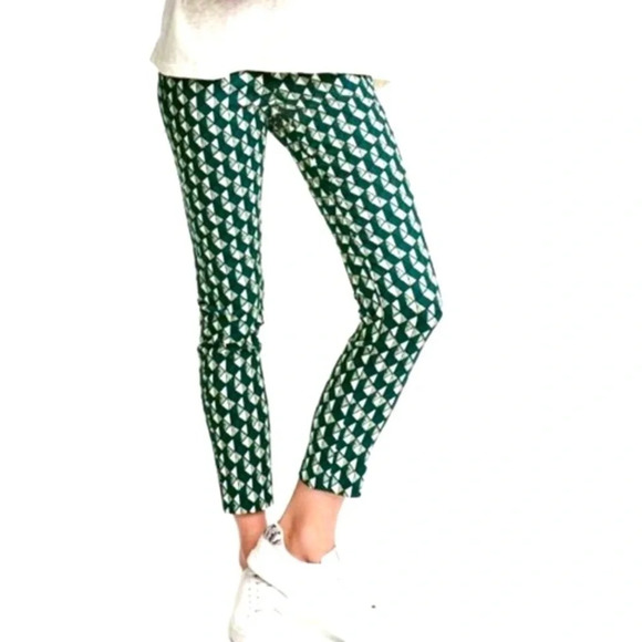 New without tags h&m green cute pattern pants size 4 new without tags - Picture 1 of 5